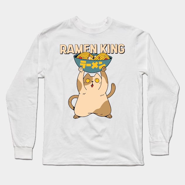 Ramen King Long Sleeve T-Shirt by timegraf